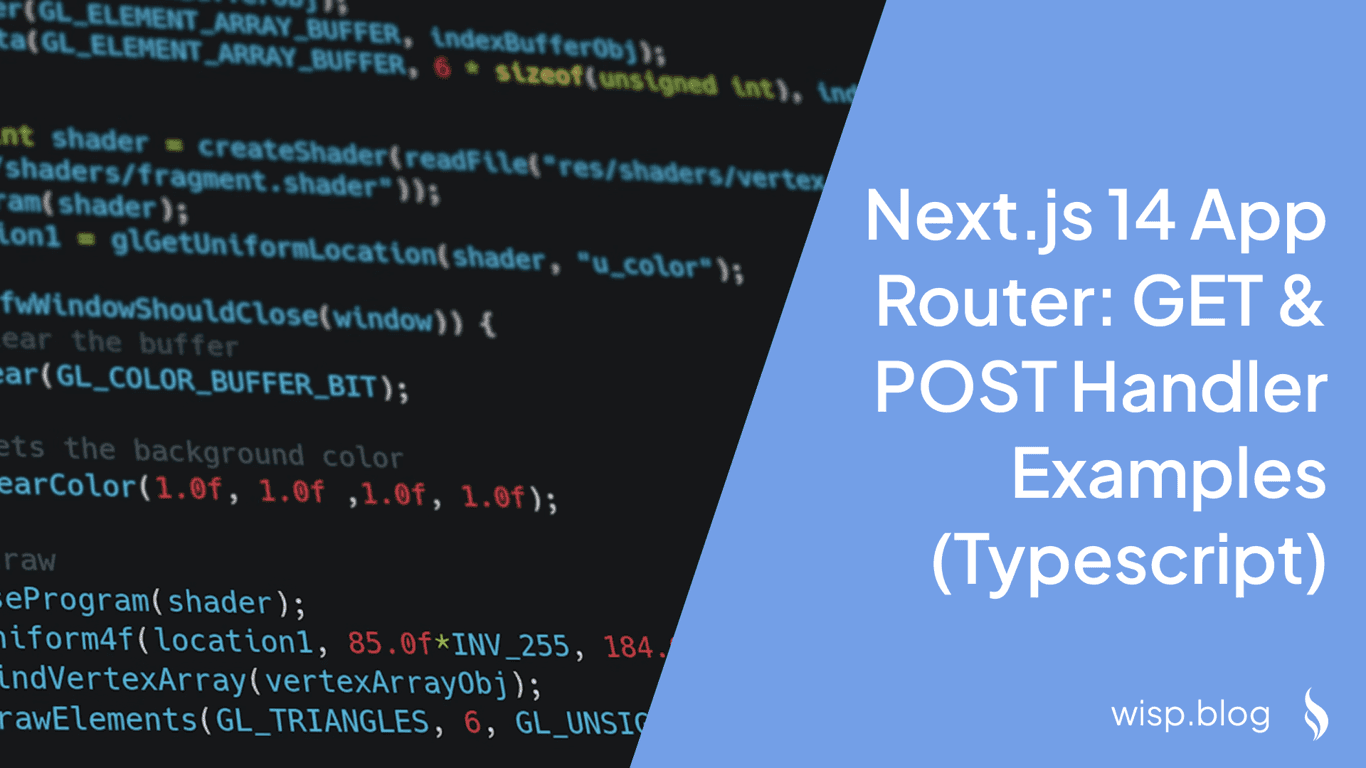Next.js 14 App Router: GET & POST Examples (with TypeScript)