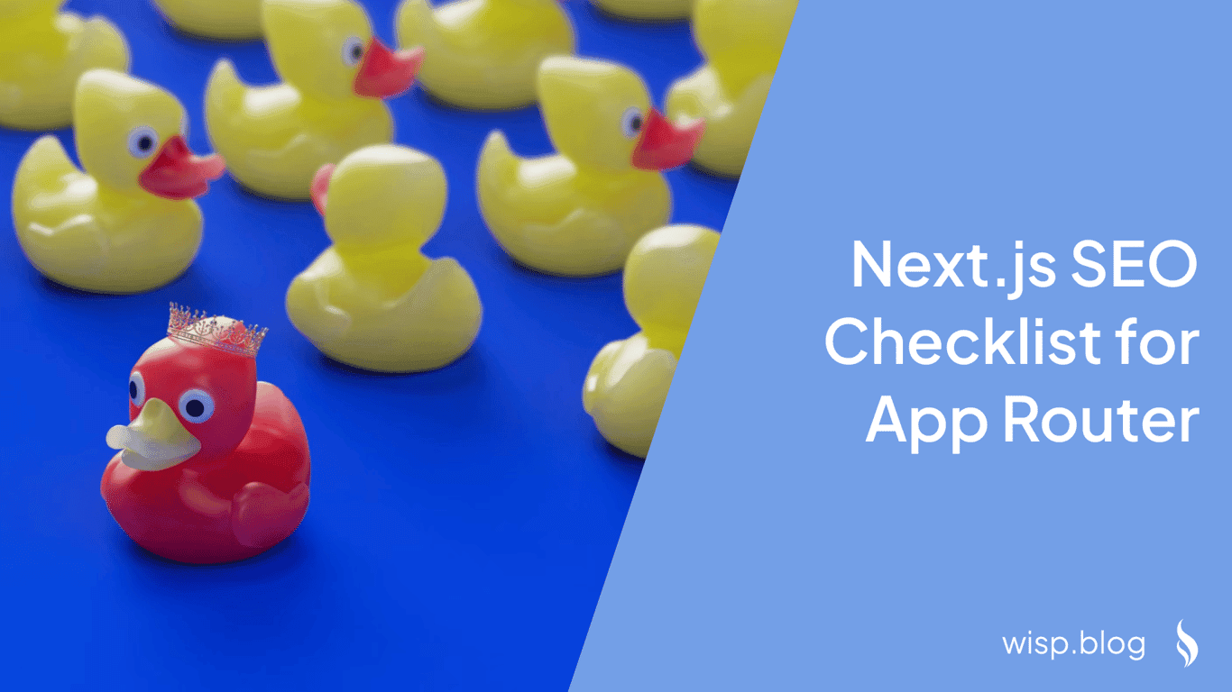 SEO Checklist for Next.js with App Router