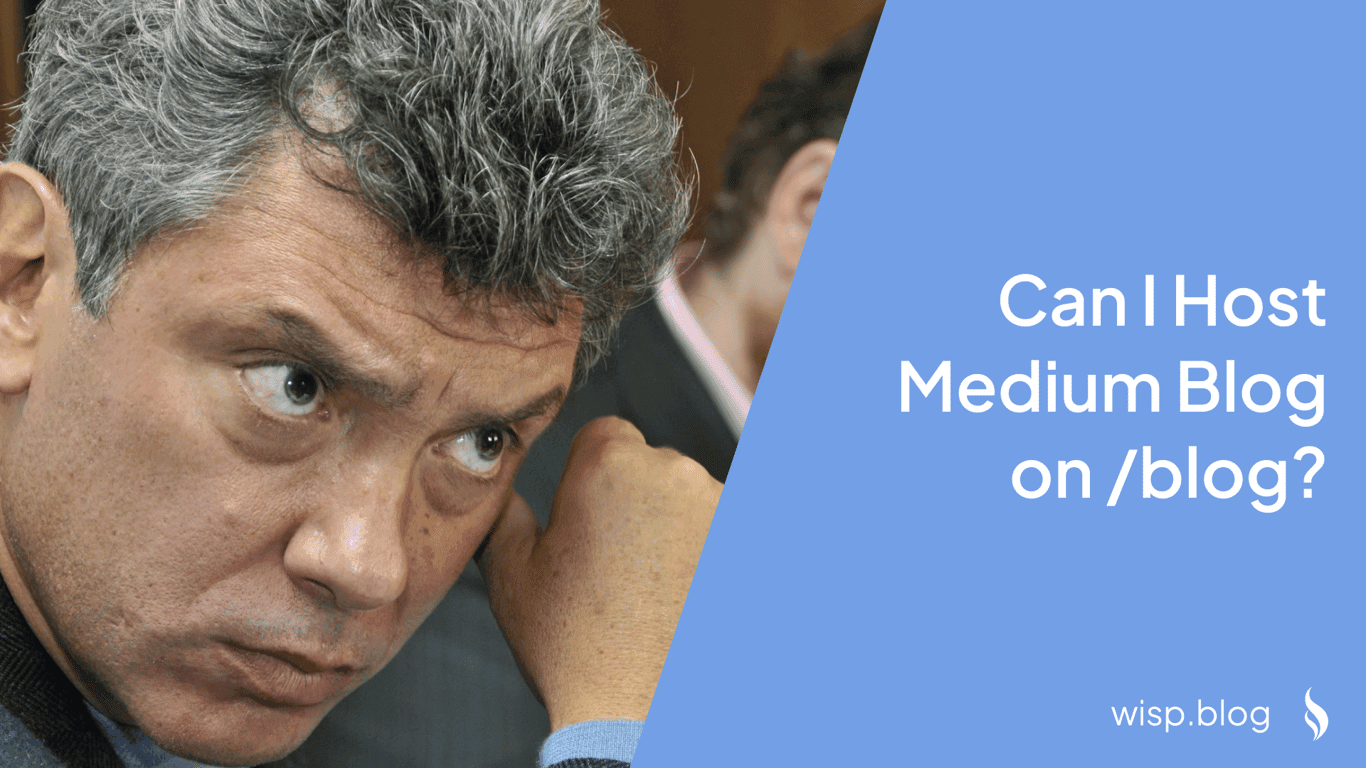 Can I Host Medium Blog on /blog?