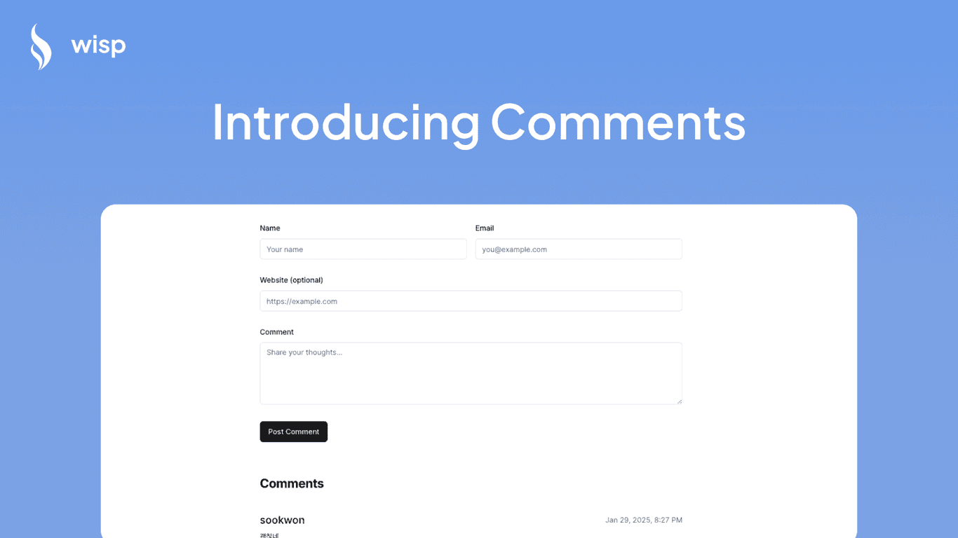 Introducing Comments for our Blogging CMS