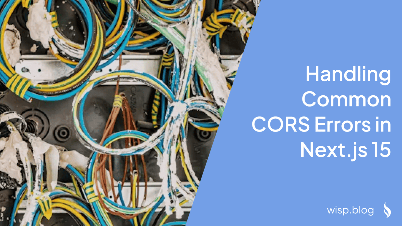 Handling Common CORS Errors in Next.js 15